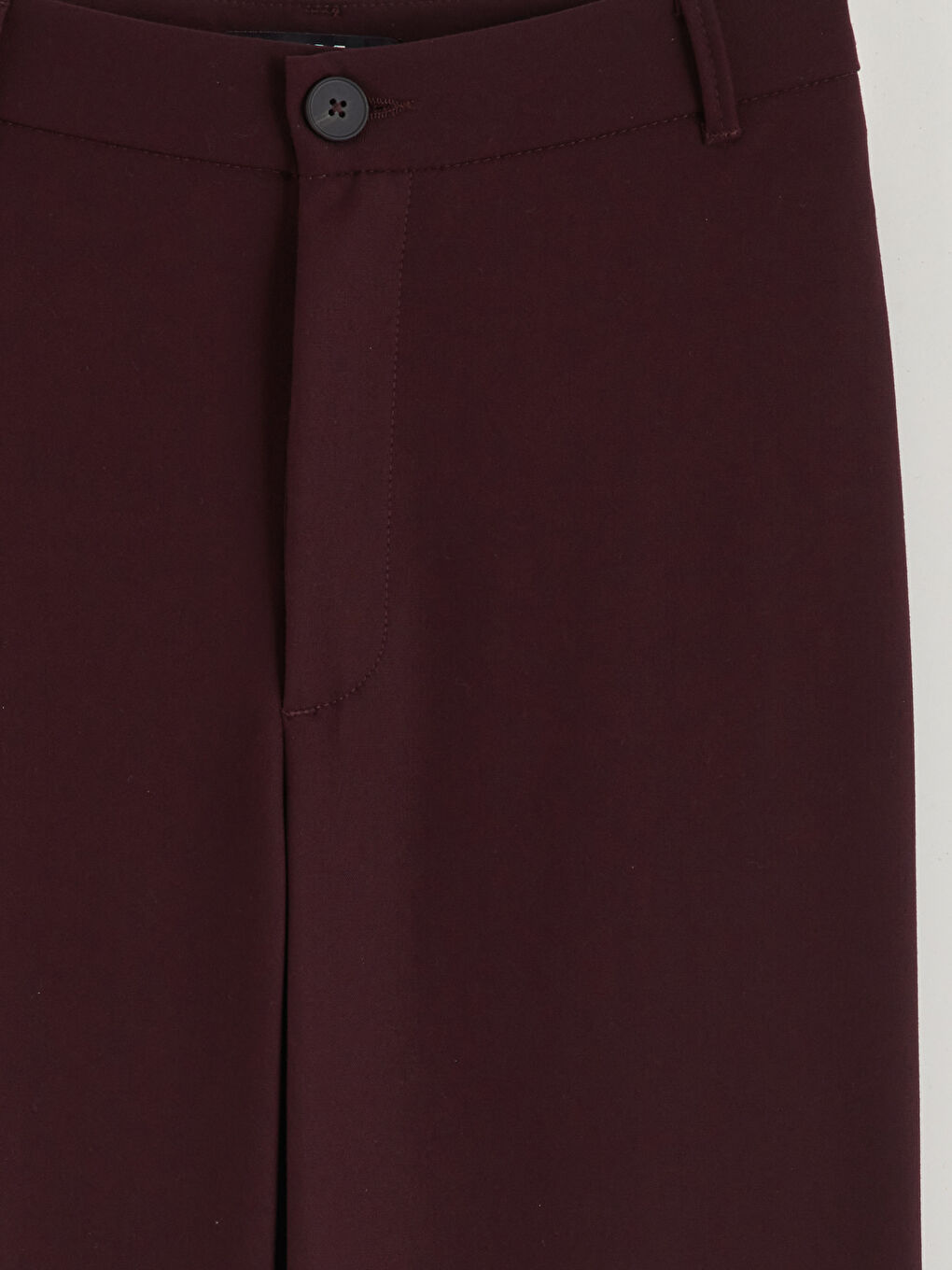 Bordo Regular Fit Geniş Paça Kadın Pantolon-5