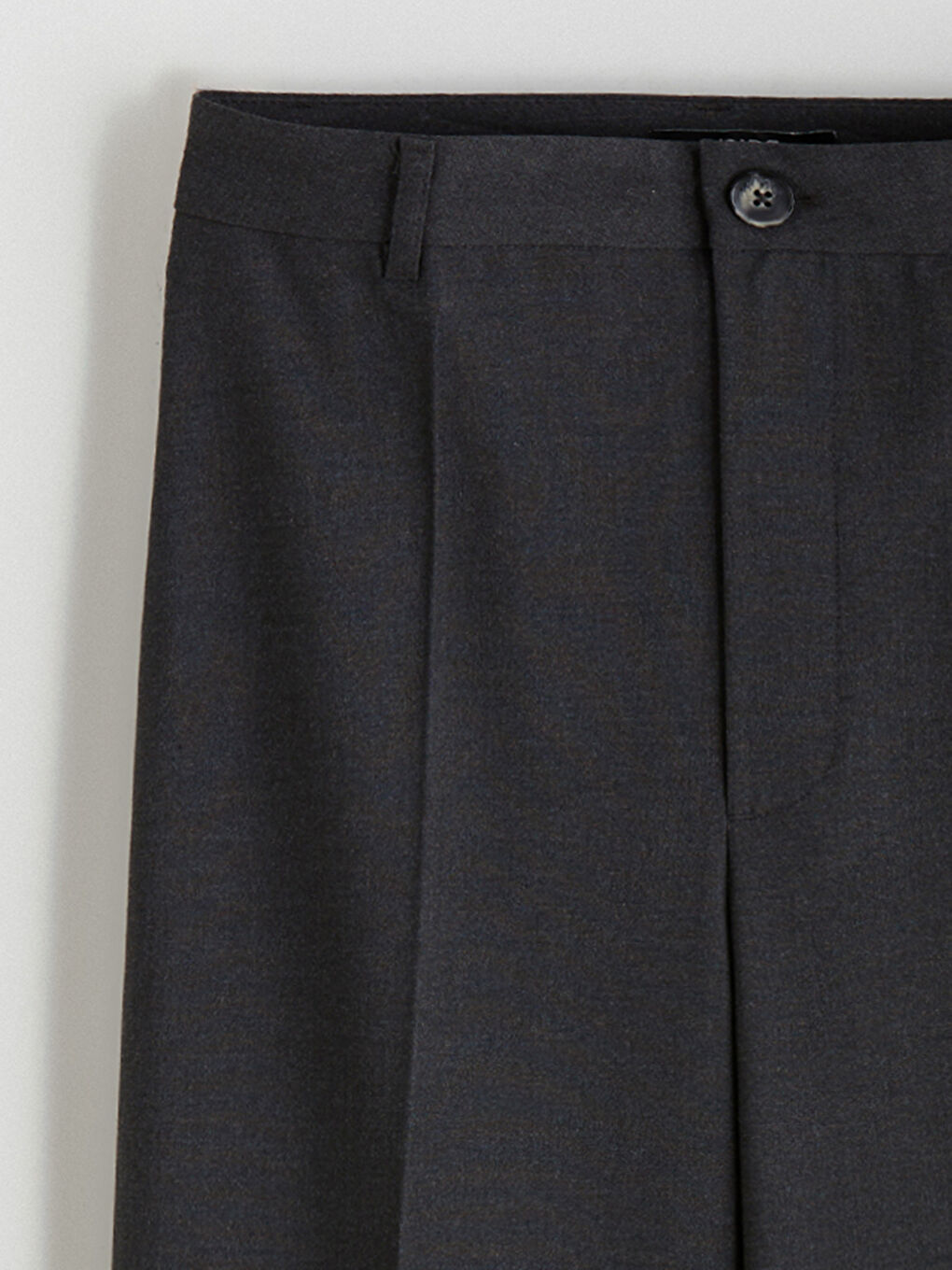 Antrasit Regular Fit Geniş Paça Kadın Pantolon-5