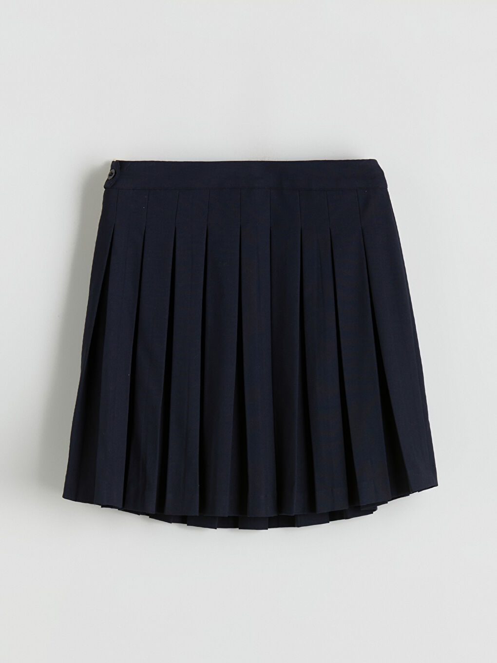 Waist Zipper Pleated Mini Skirt-5