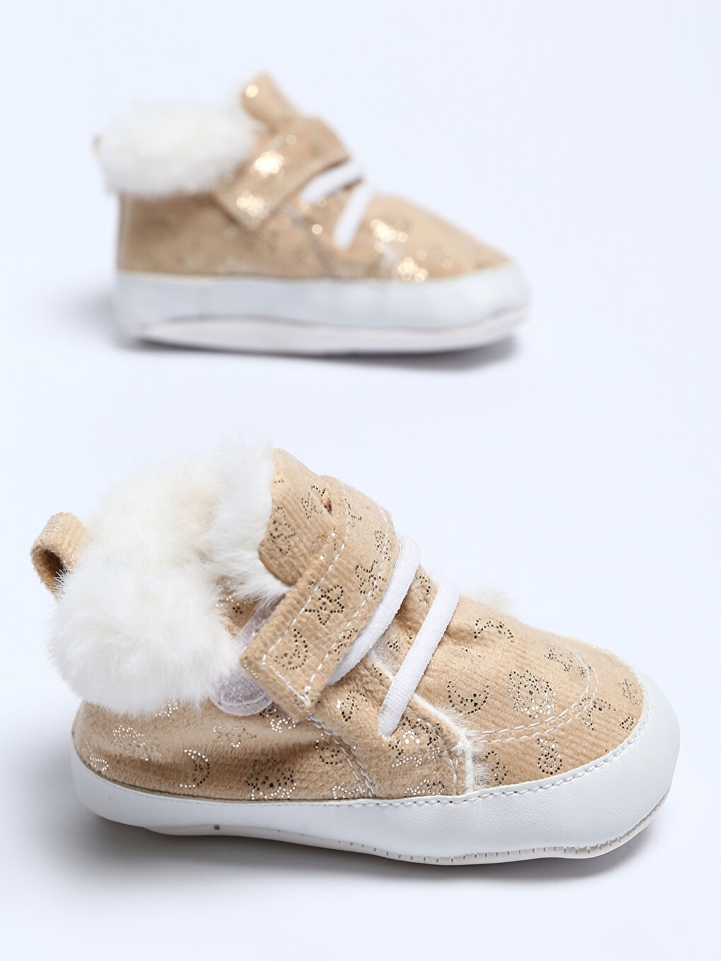 Laces & Hook-and-Loop Baby Girls' Pre-Walking Shoes-4