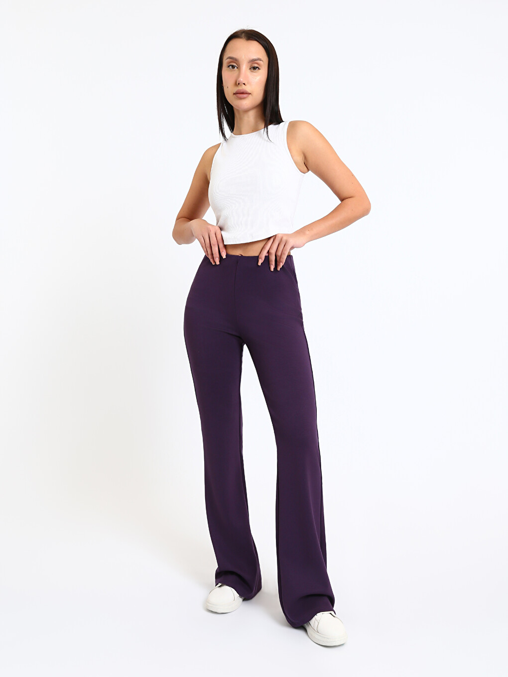 High Waist Flare Women's Leggings-1