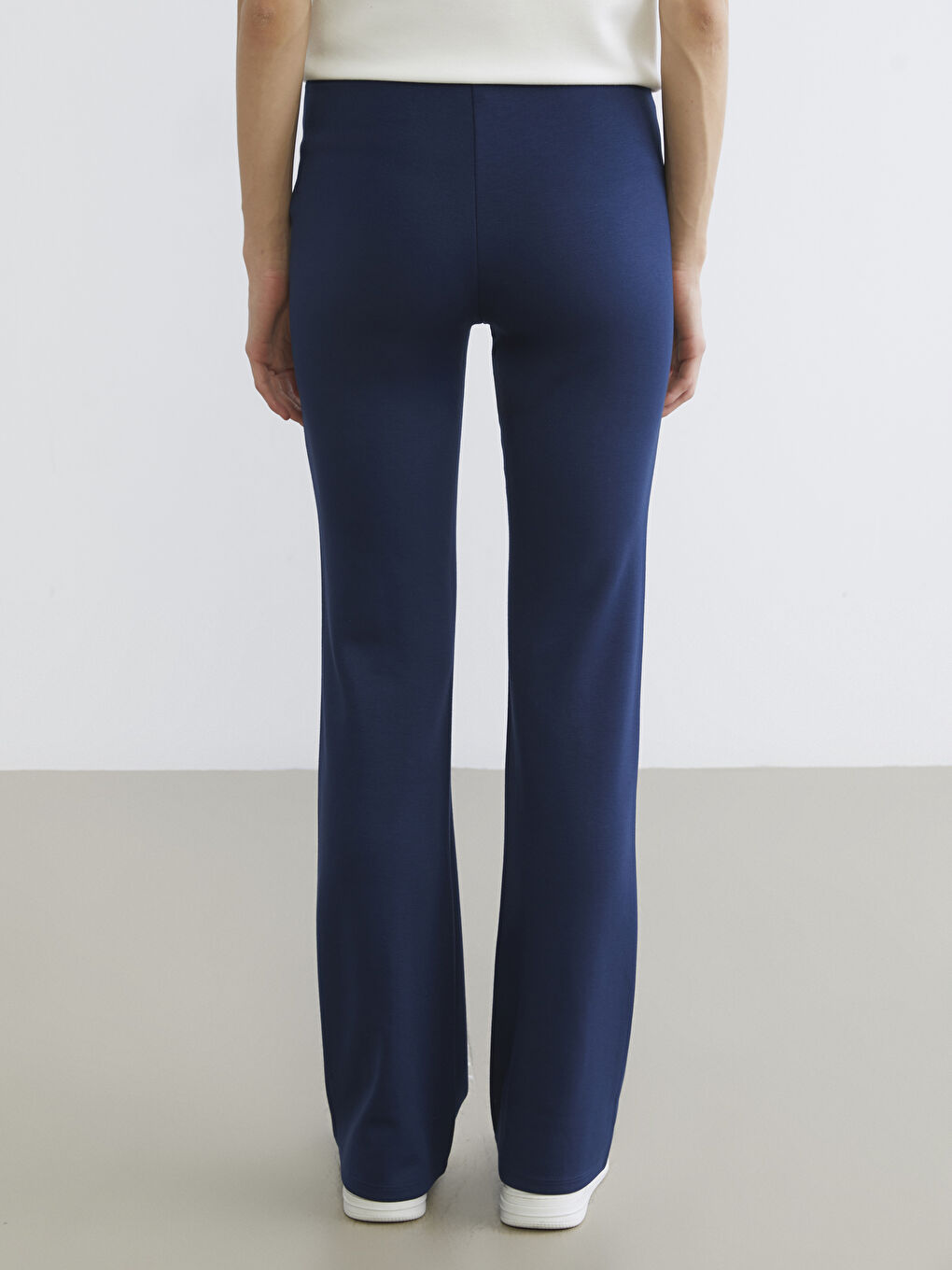 Yüksek Bel İspanyol Paça Kadın Tayt-3