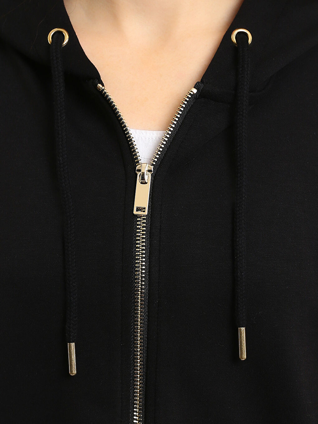 Женская толстовка на молнии с капюшоном-2