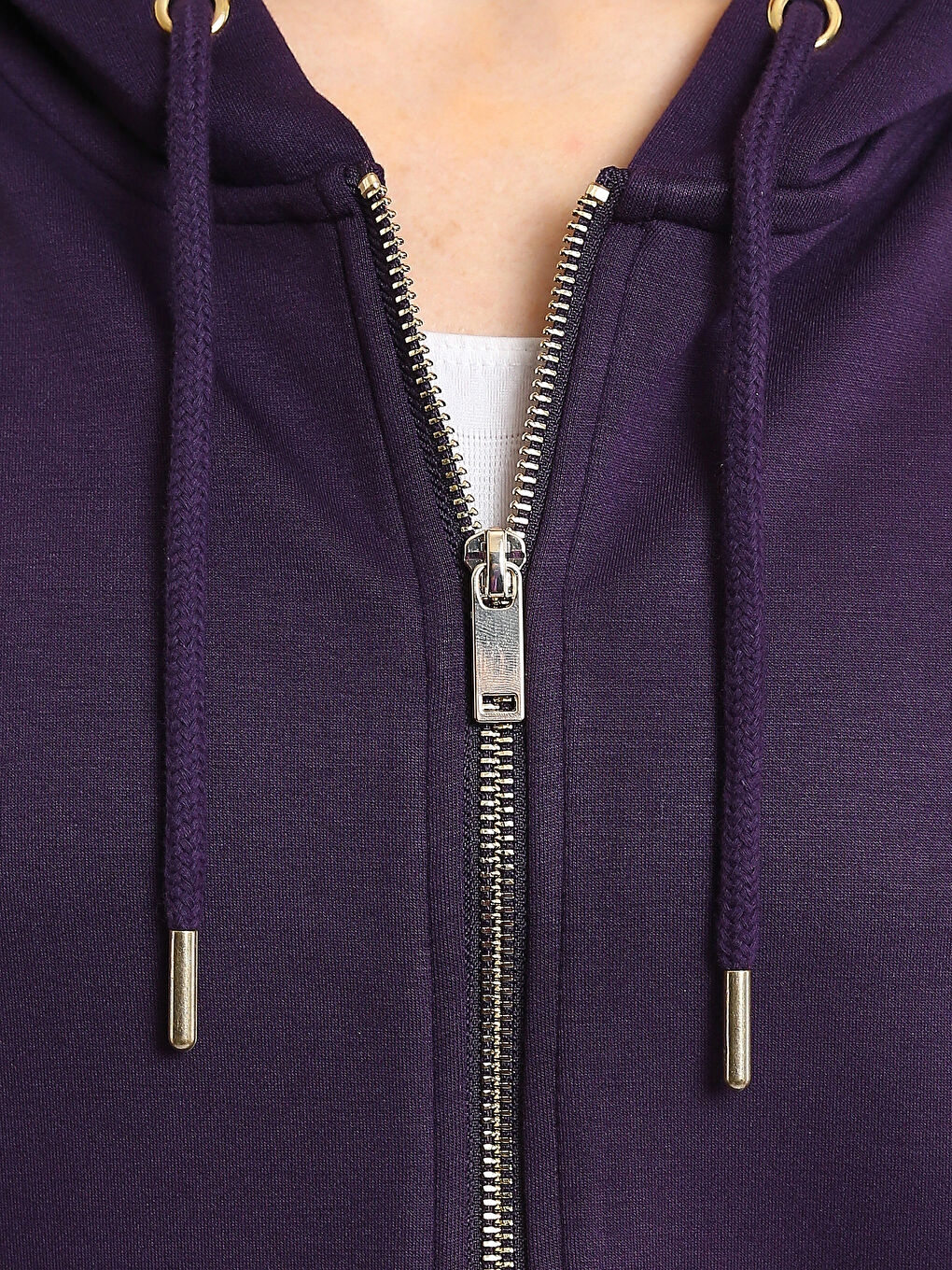 Женская толстовка на молнии с капюшоном-2