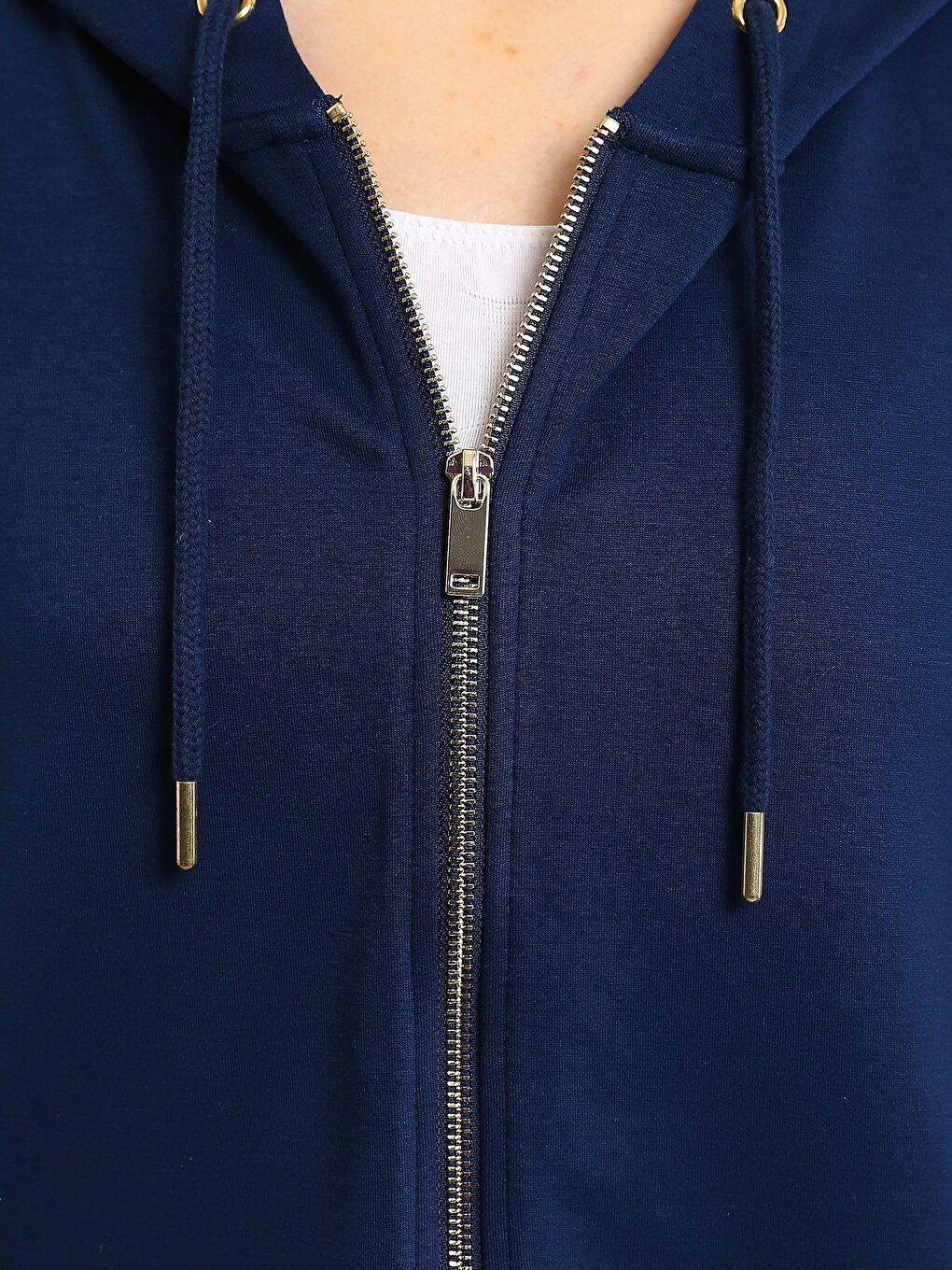 Женская толстовка на молнии с капюшоном-2