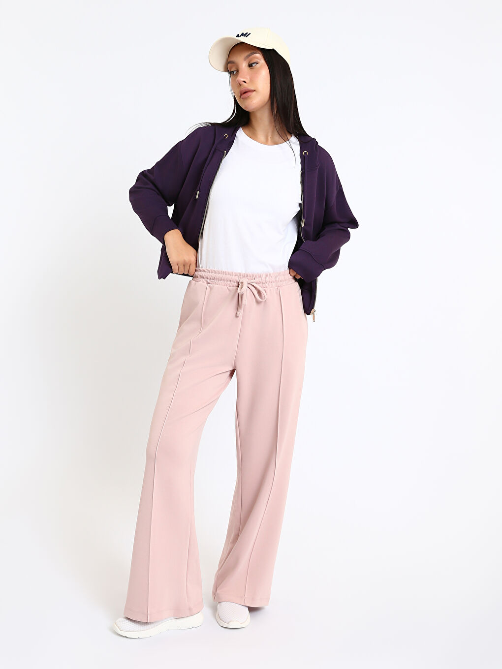 კაპიუშონიანი ელვიანი ზედა ქალებისთვის-1