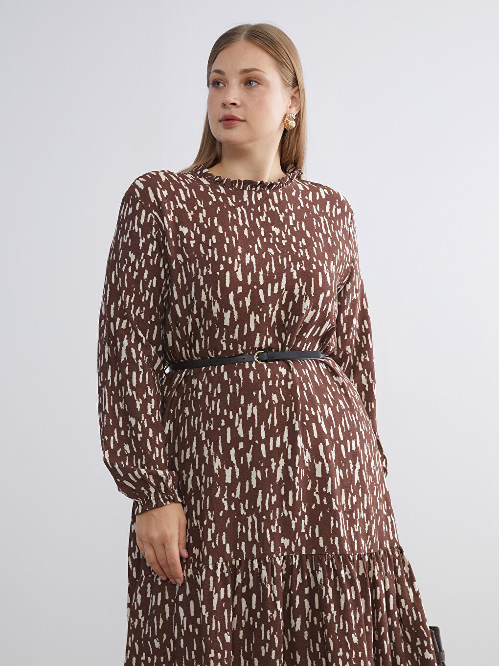 Woman BROWN Dress-1