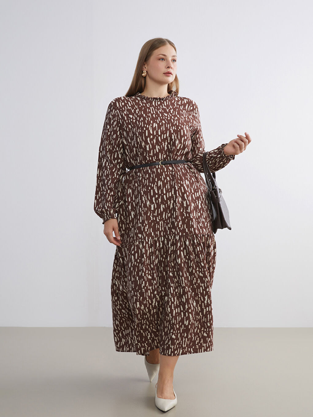 Woman BROWN Dress-5