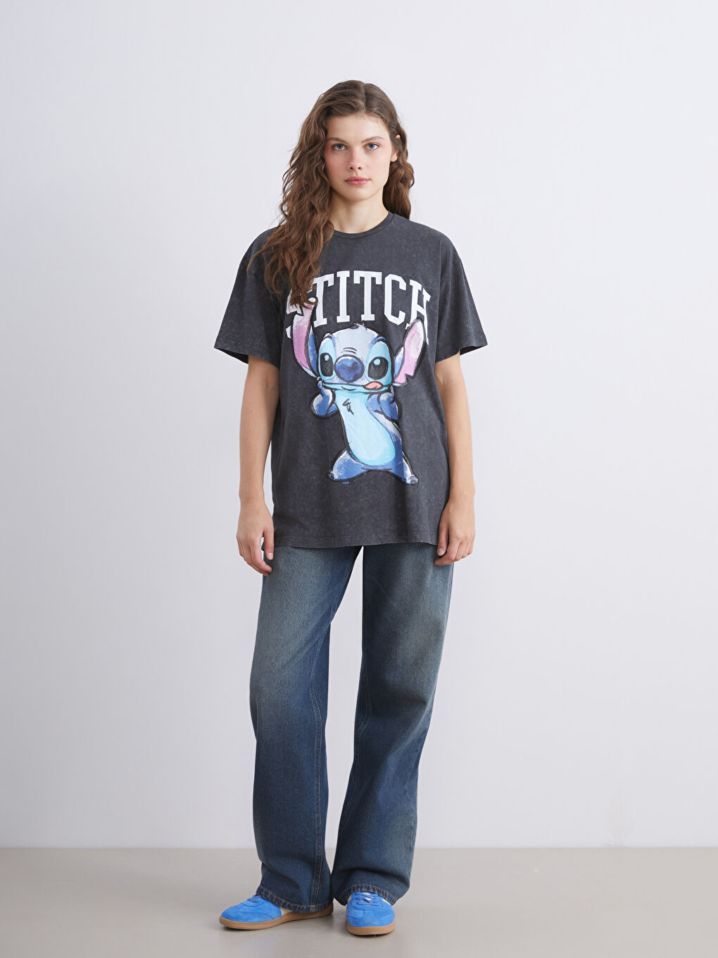 XSIDE Crew Neck Stitch Printed Women's T-Shirt -W5IB58Z8-VDL