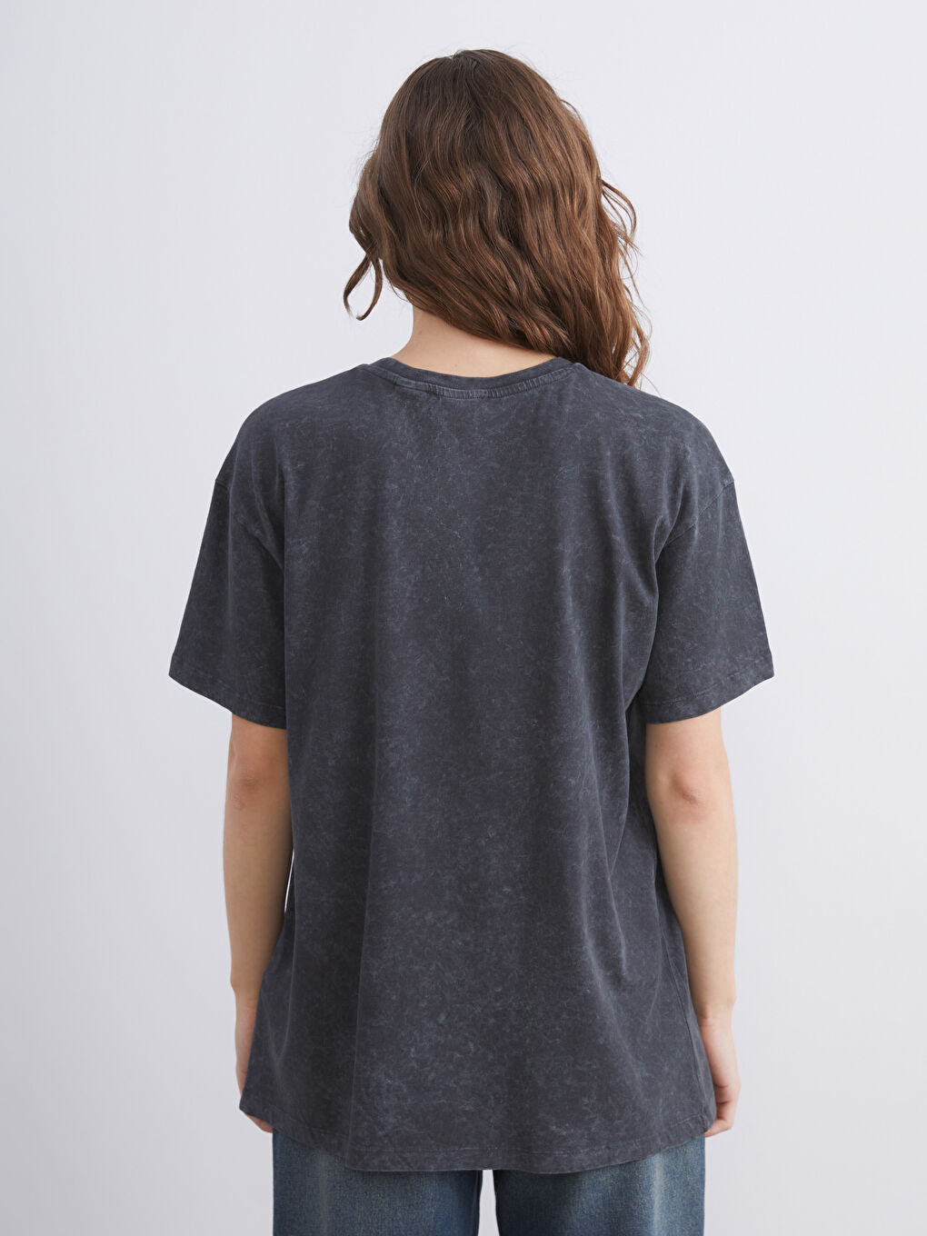 XSIDE Crew Neck Stitch Printed Women's T-Shirt -W5IB58Z8-VDL