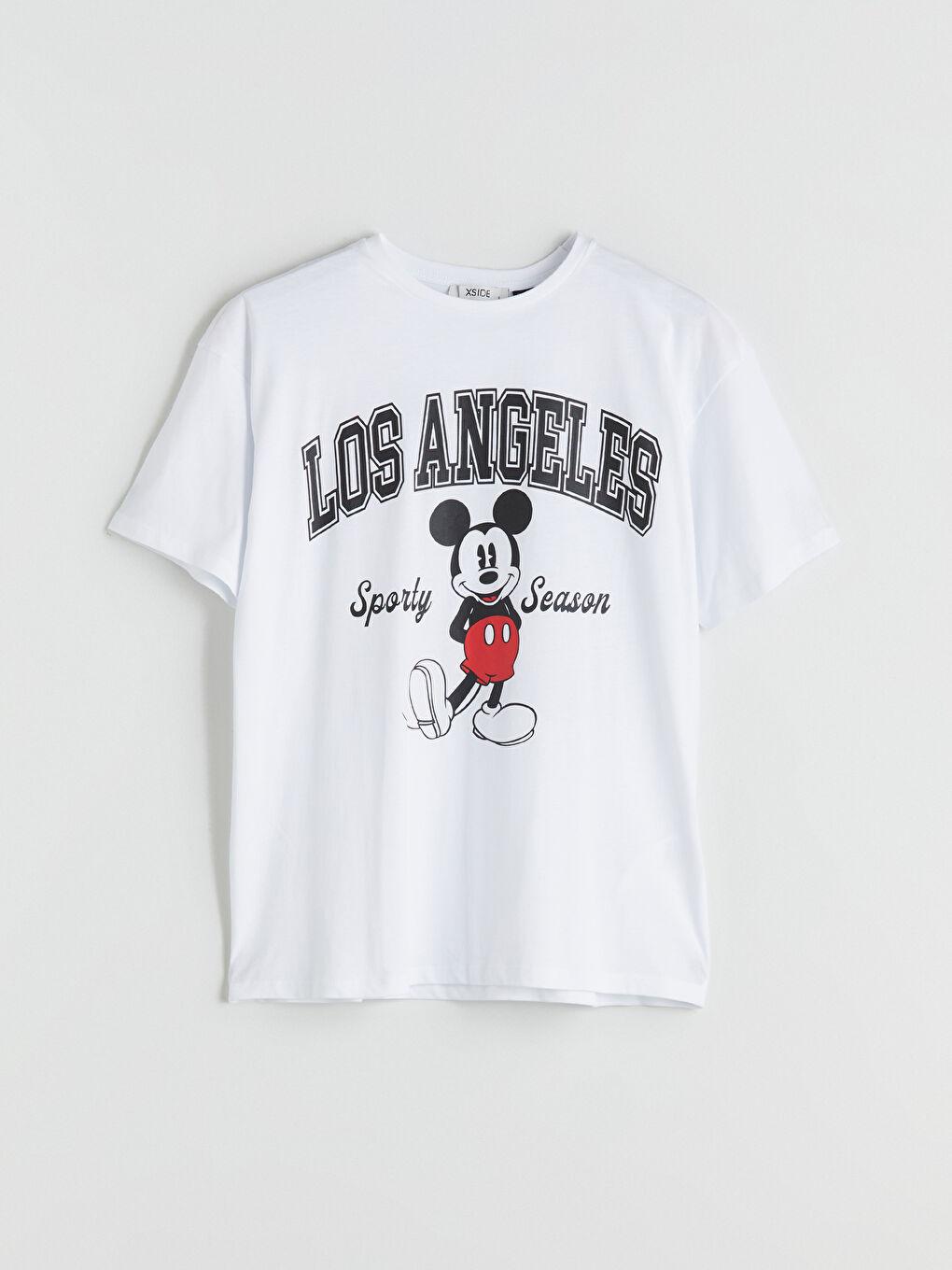 XSIDE Crew Neck Mickey Mouse Printed Women's T-Shirt -W5IB66Z8-Q6K