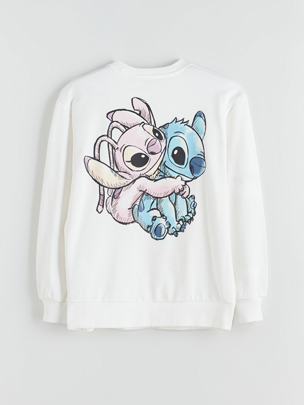 Lilo & Stitch Printed Oversize Women's Sweatshirt-5