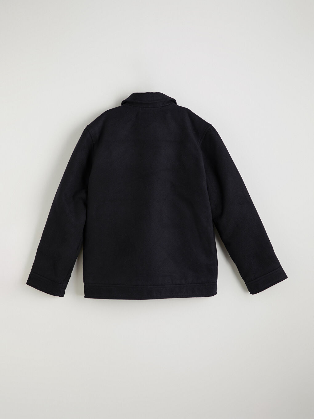 Lacivert Erkek Çocuk Kaşe Mont-1