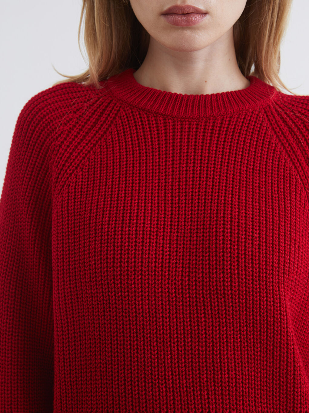 Crew Neck Women's Knitwear Sweater-3