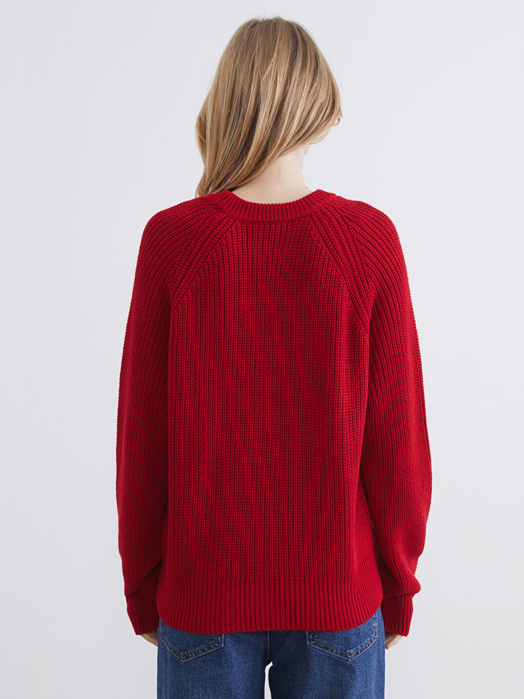 Crew Neck Women's Knitwear Sweater-4