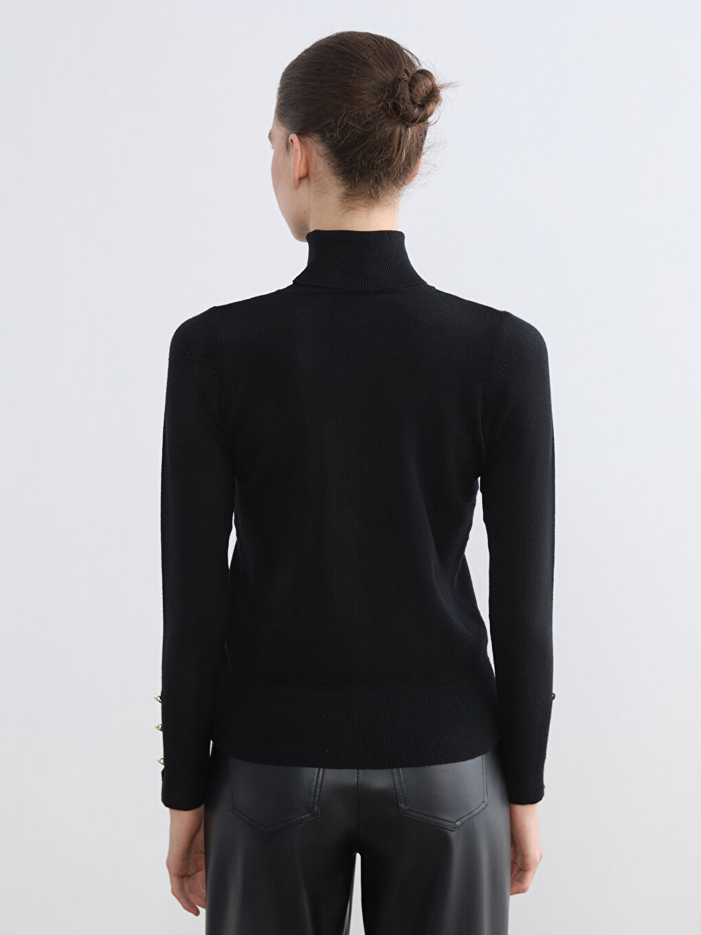 Turtleneck Women's Knitwear Sweater-3