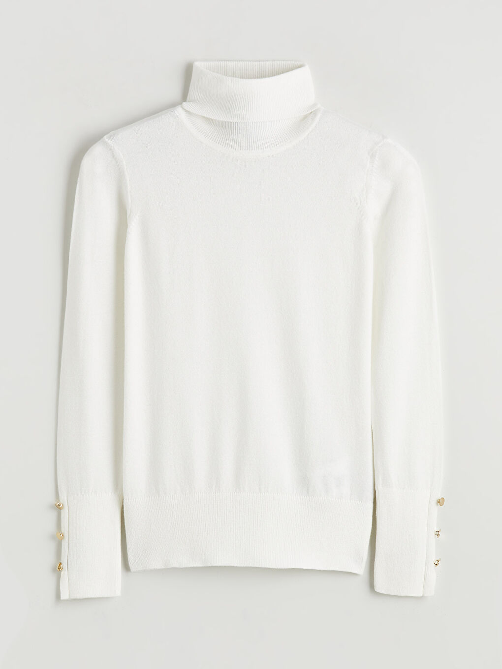 بلوفر تريكو بياقة هاي نيك للسيدات-4