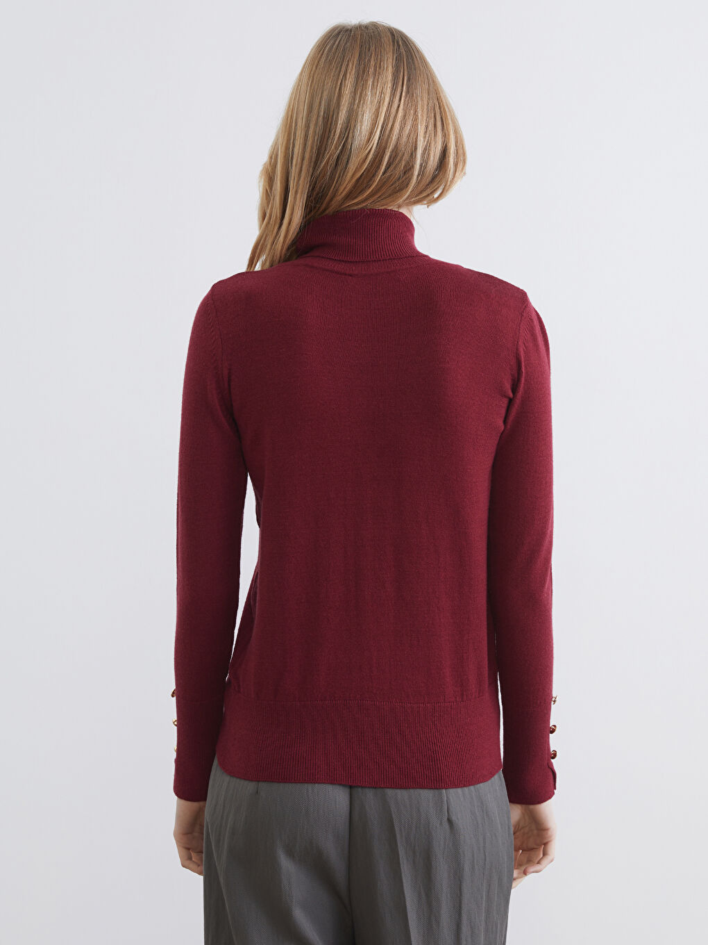 Turtleneck Women's Knitwear Sweater-3