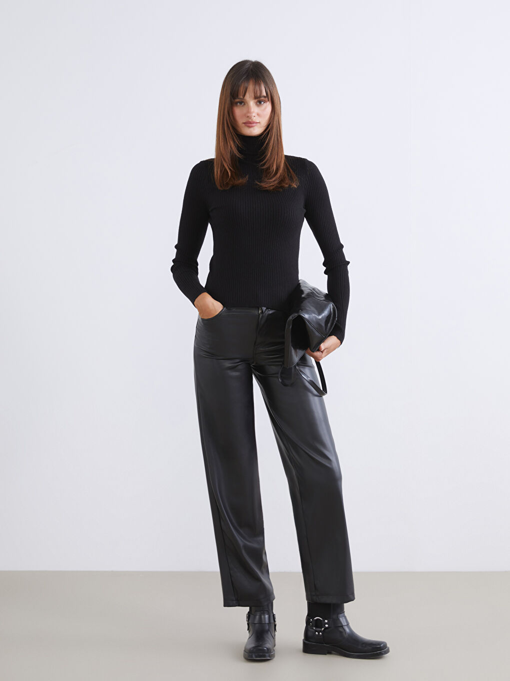 Half Turtleneck Women's Knitwear Sweater-1