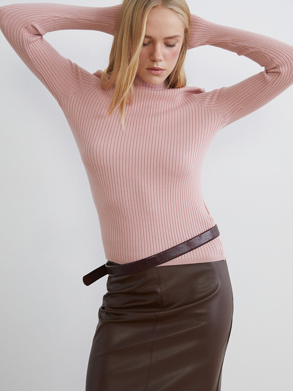 Half Turtleneck Women's Knitwear Sweater