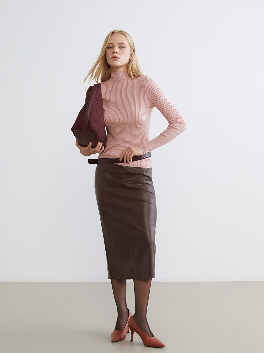 Half Turtleneck Women's Knitwear Sweater-1