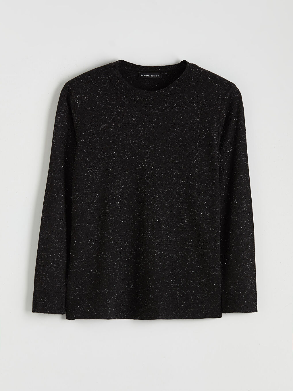 Džemper od trikotaže sa okruglim izrezom, svetlog izgleda i dugih rukava za žene-4