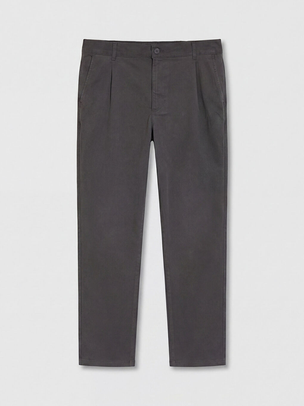 Standard Fit Twill Men's Trousers-4