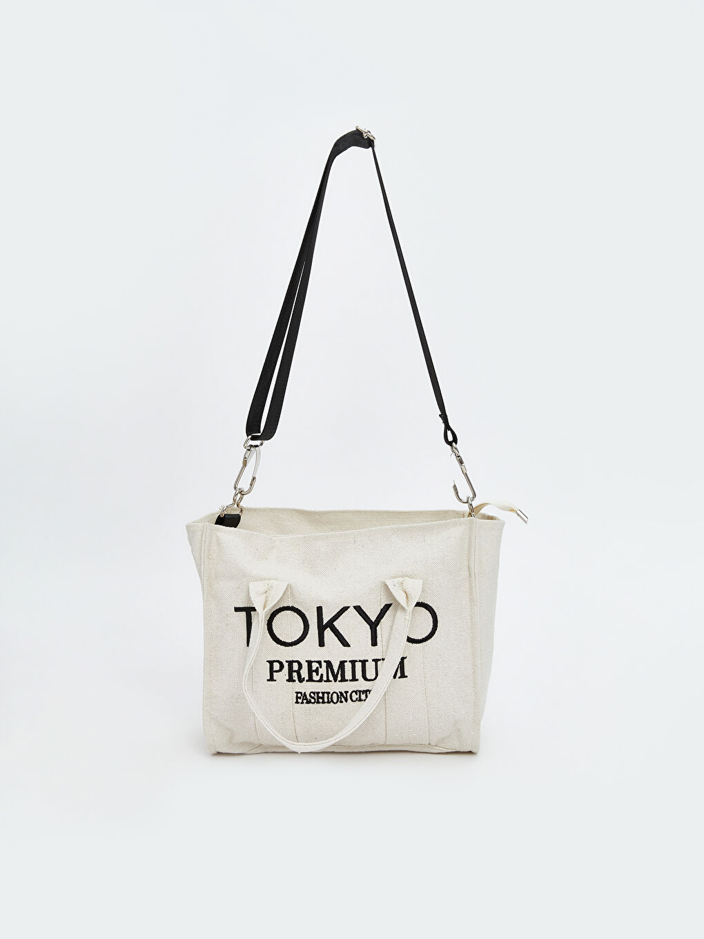 حقيبة كتف مطرزة نص للسيدات