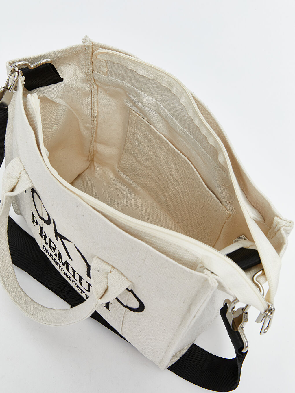 حقيبة كتف مطرزة نص للسيدات-3