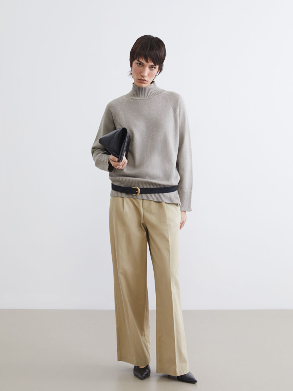 Woman GREY Sweater-1