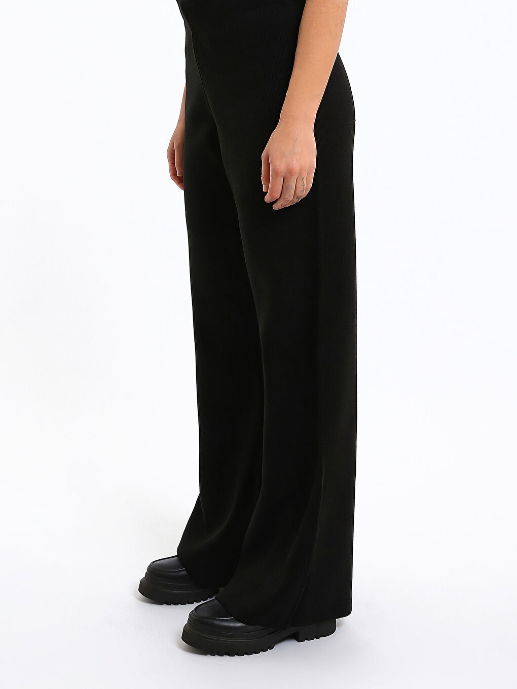 Elasticated Waist Women's Trousers-3