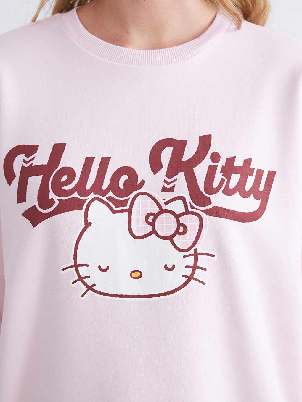 Hello Kitty Printed Oversize Women's Thick Sweatshirt-3