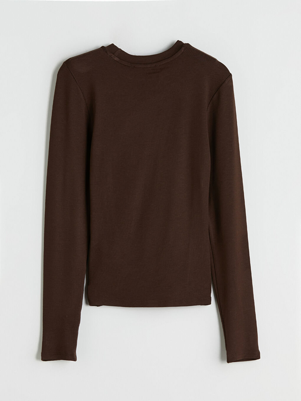 Kahverengi Bisiklet Yaka Kadın Body-5