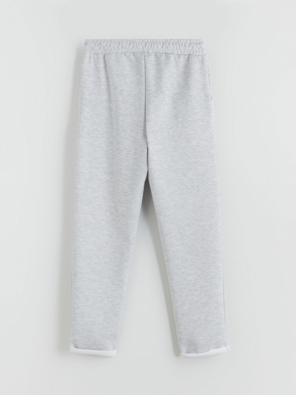 Gri Beli Lastikli Kadın Eşofman Altı-5