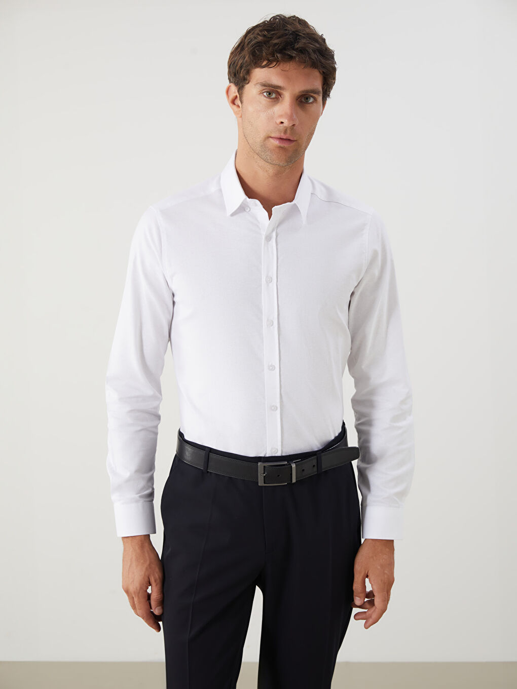 Men's Slim Fit Oxford Shirt-1