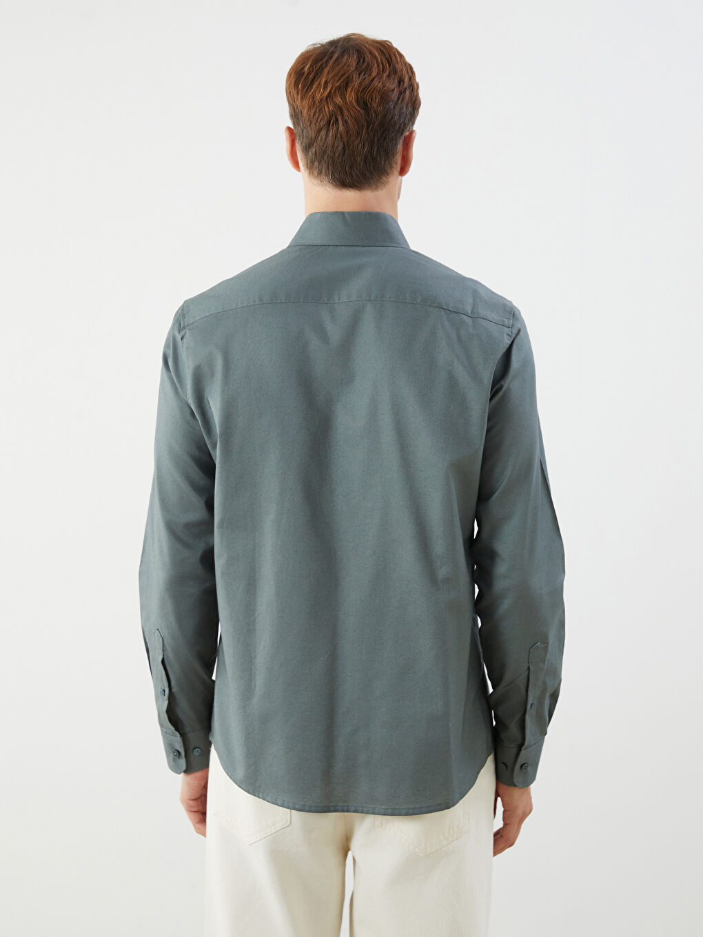 Men's Slim Fit Oxford Shirt-11