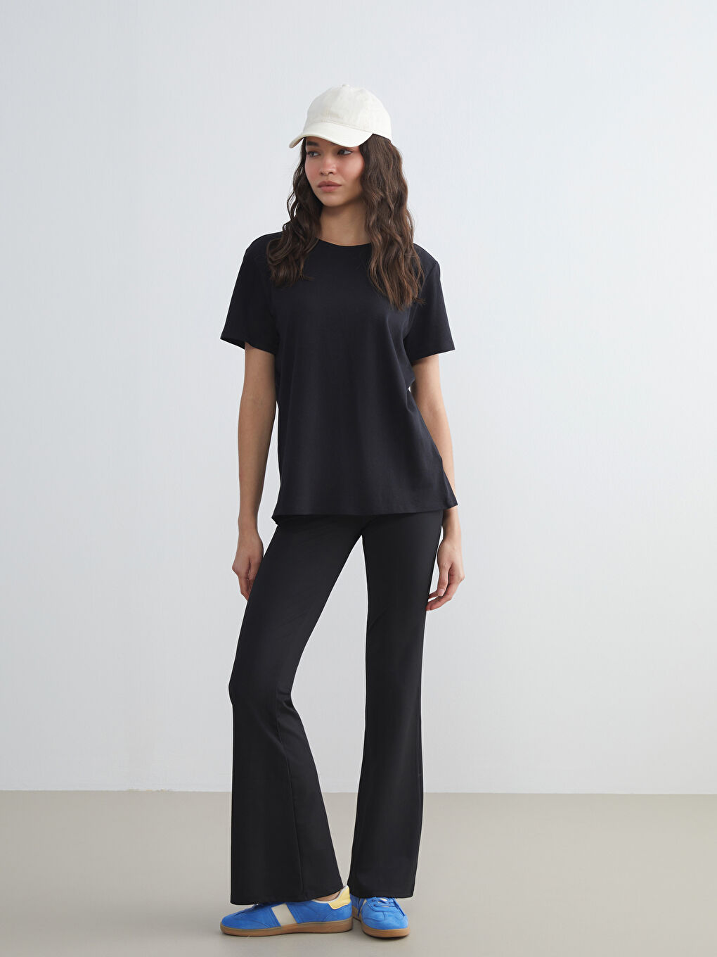 Elasticated Waist Flared Women's Leggings