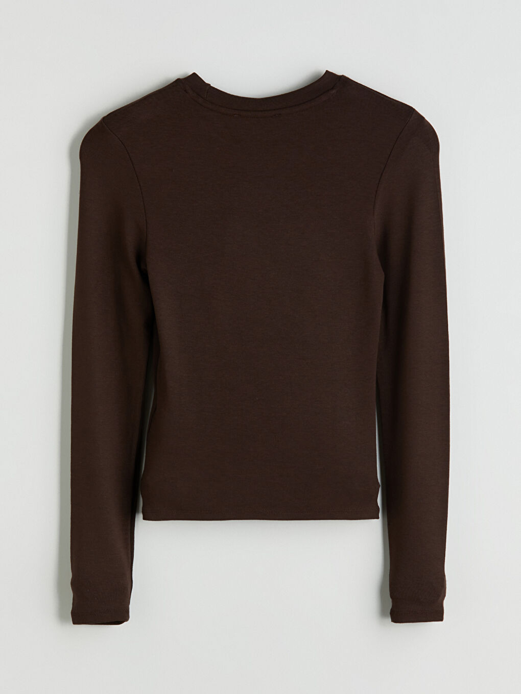 Kahverengi Bisiklet Yaka Kadın Body-5