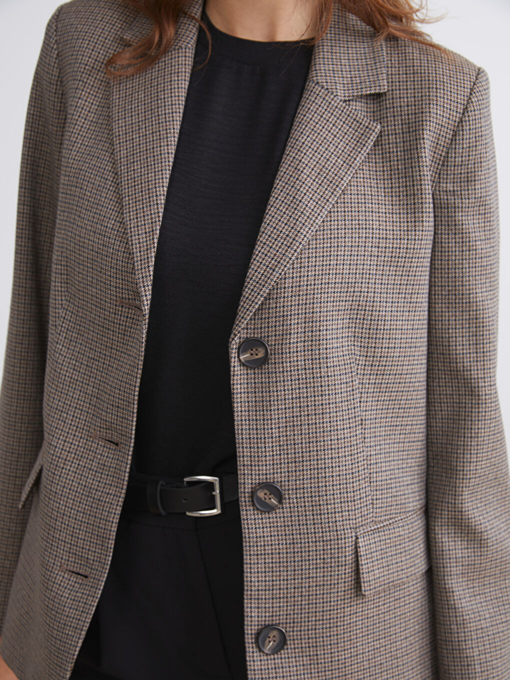 Patterned Women's Blazer Jacket-2