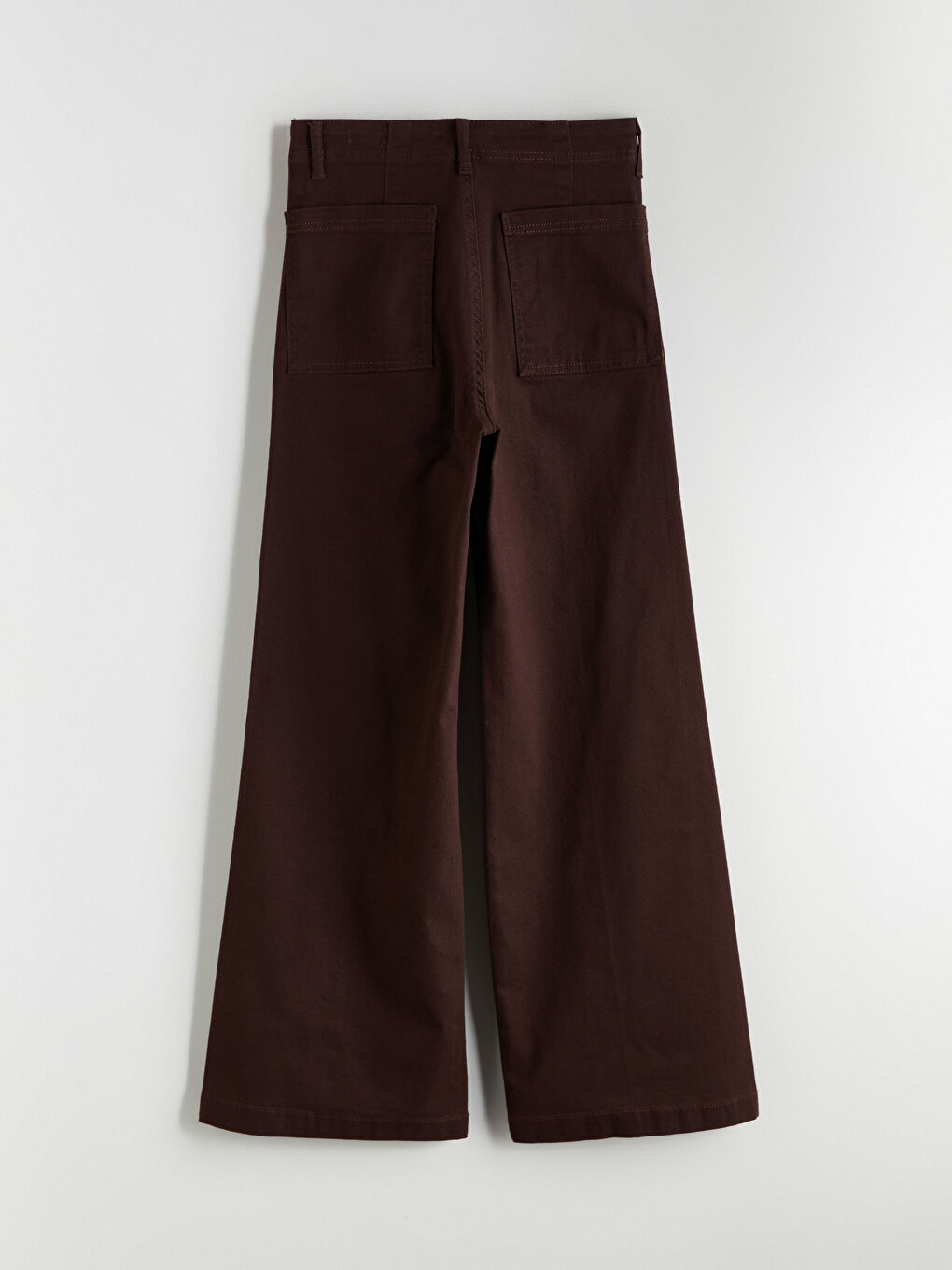 Kahverengi Straight Fit Kadın Jean Pantolon-5