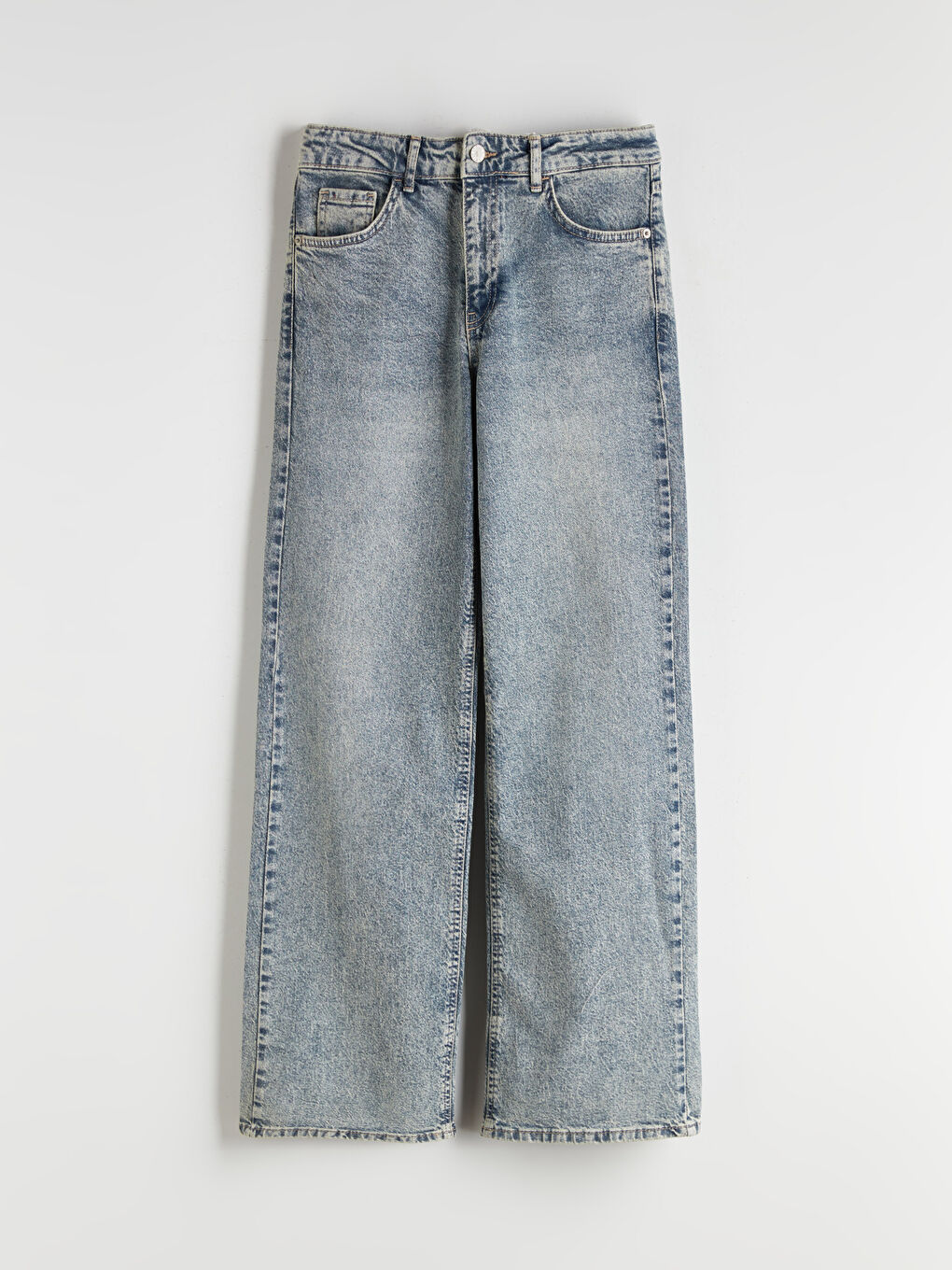 İndigo Straight Fit Kadın Jean Pantolon-4