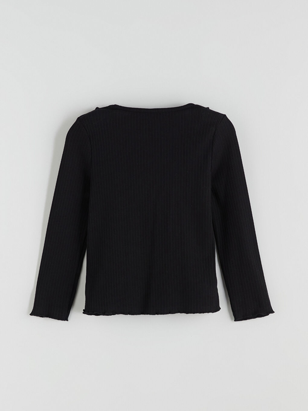Crew Neck Basic Girls' T-Shirt-2