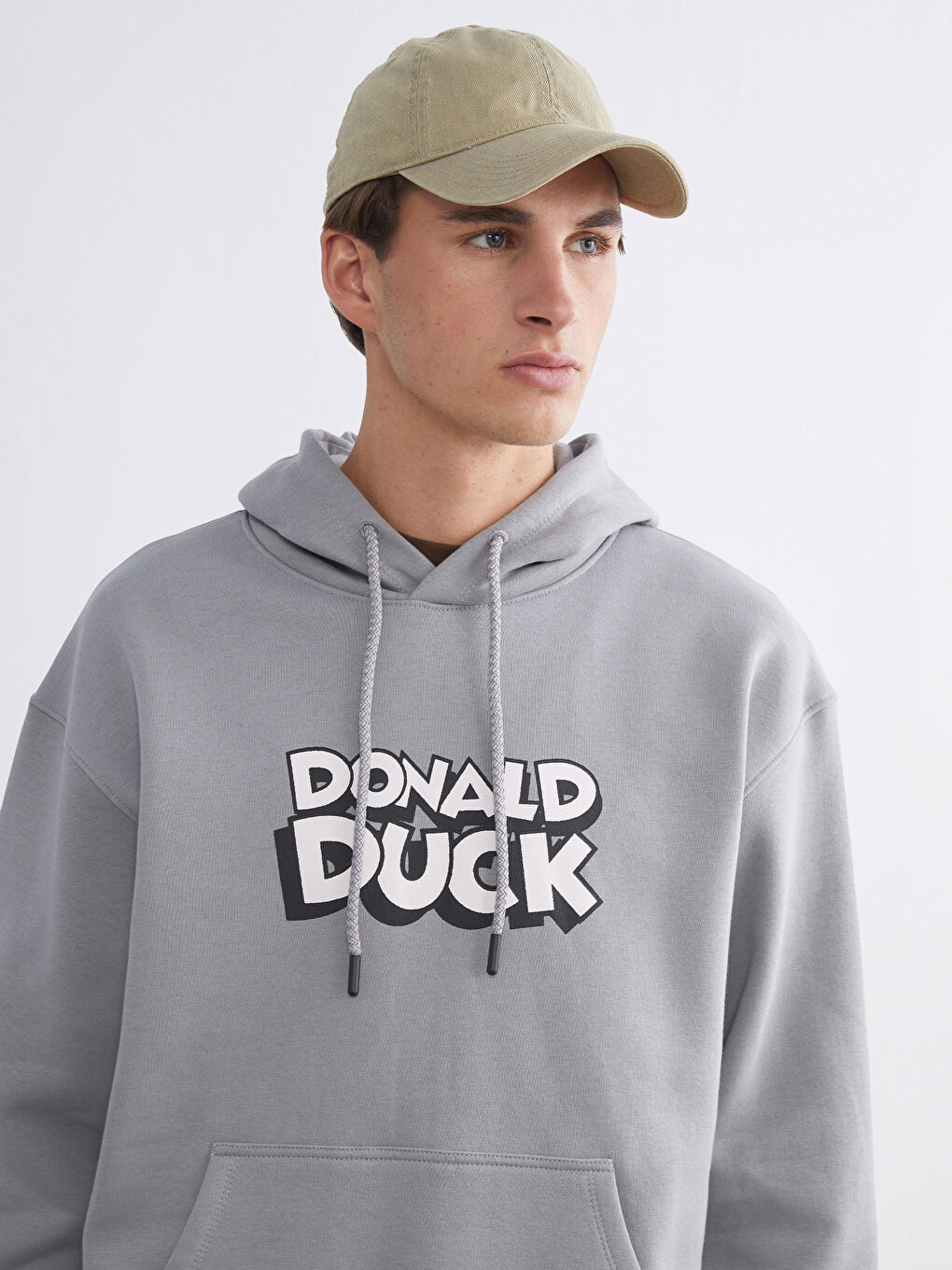 Sweatshirt à capuche GRIS Homme-2