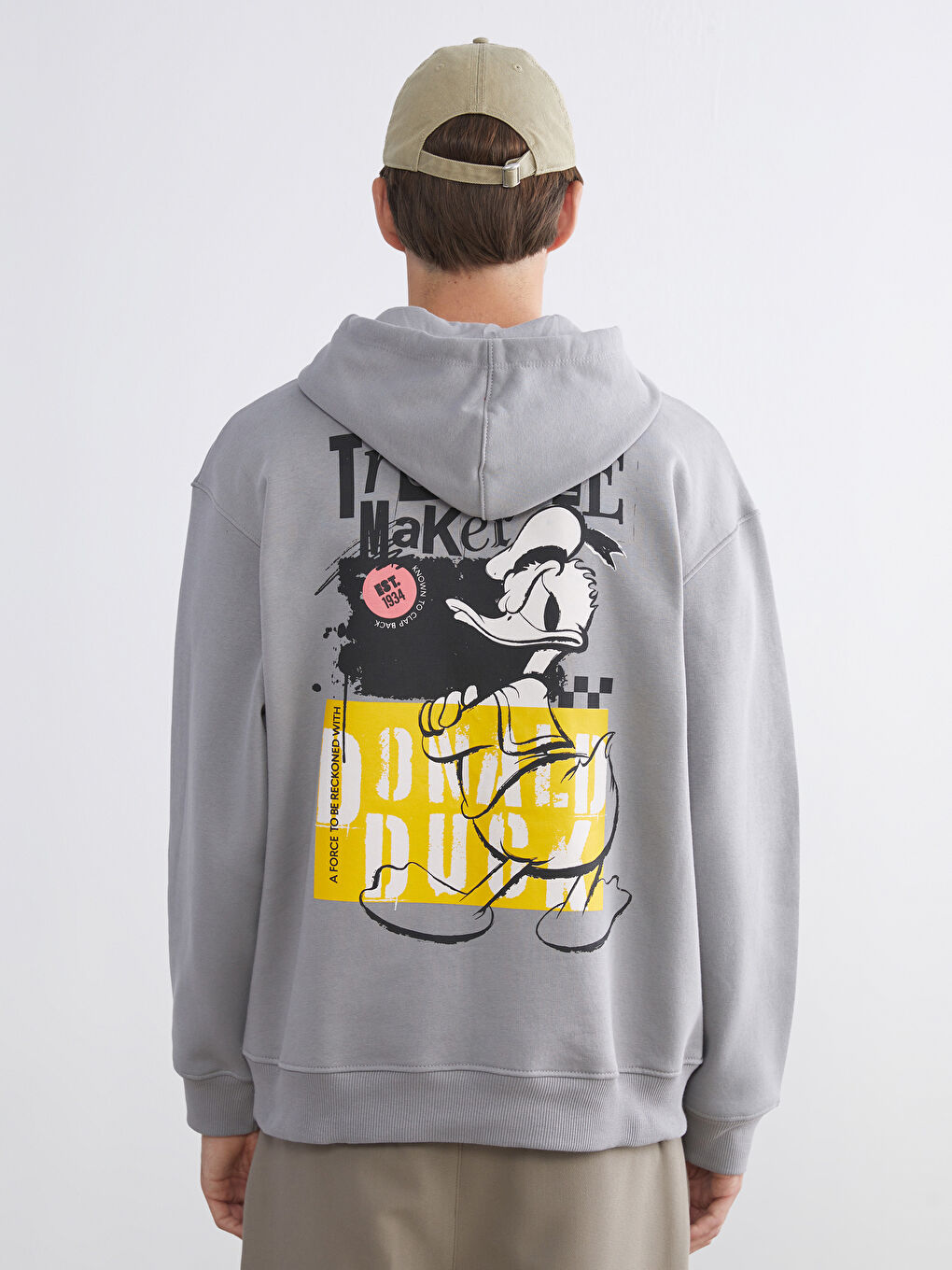 Sweatshirt à capuche GRIS Homme-3