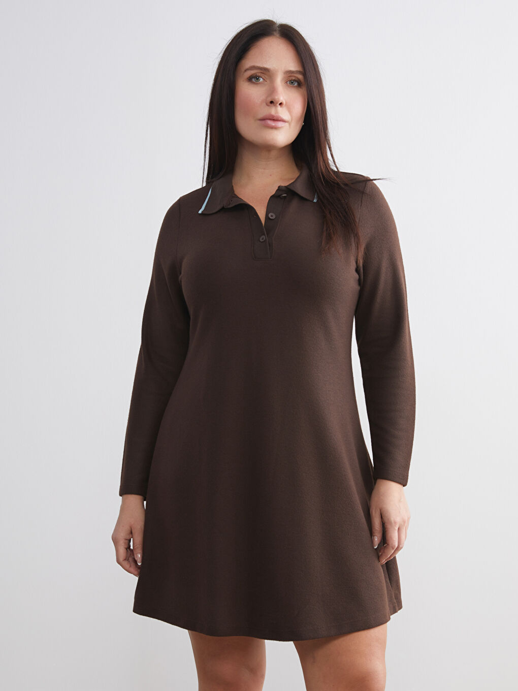 Polo Neck Mini Dress-5