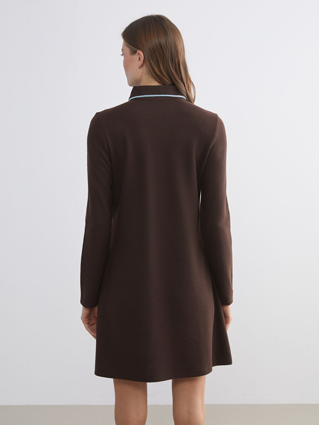 Polo Neck Mini Dress-4