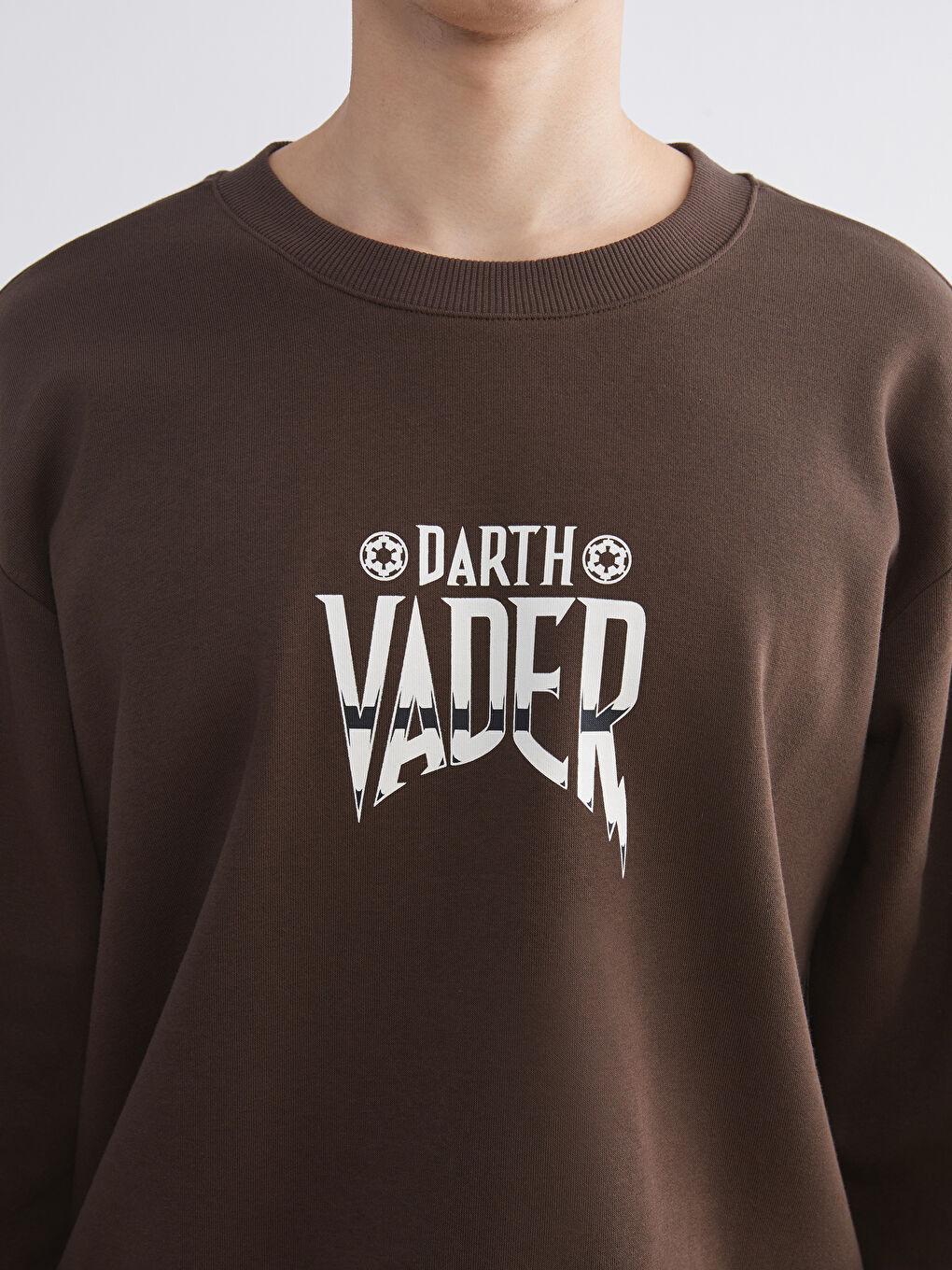 Crew Neck Long Sleeve Star Wars Printed Men's Sweatshirt-2