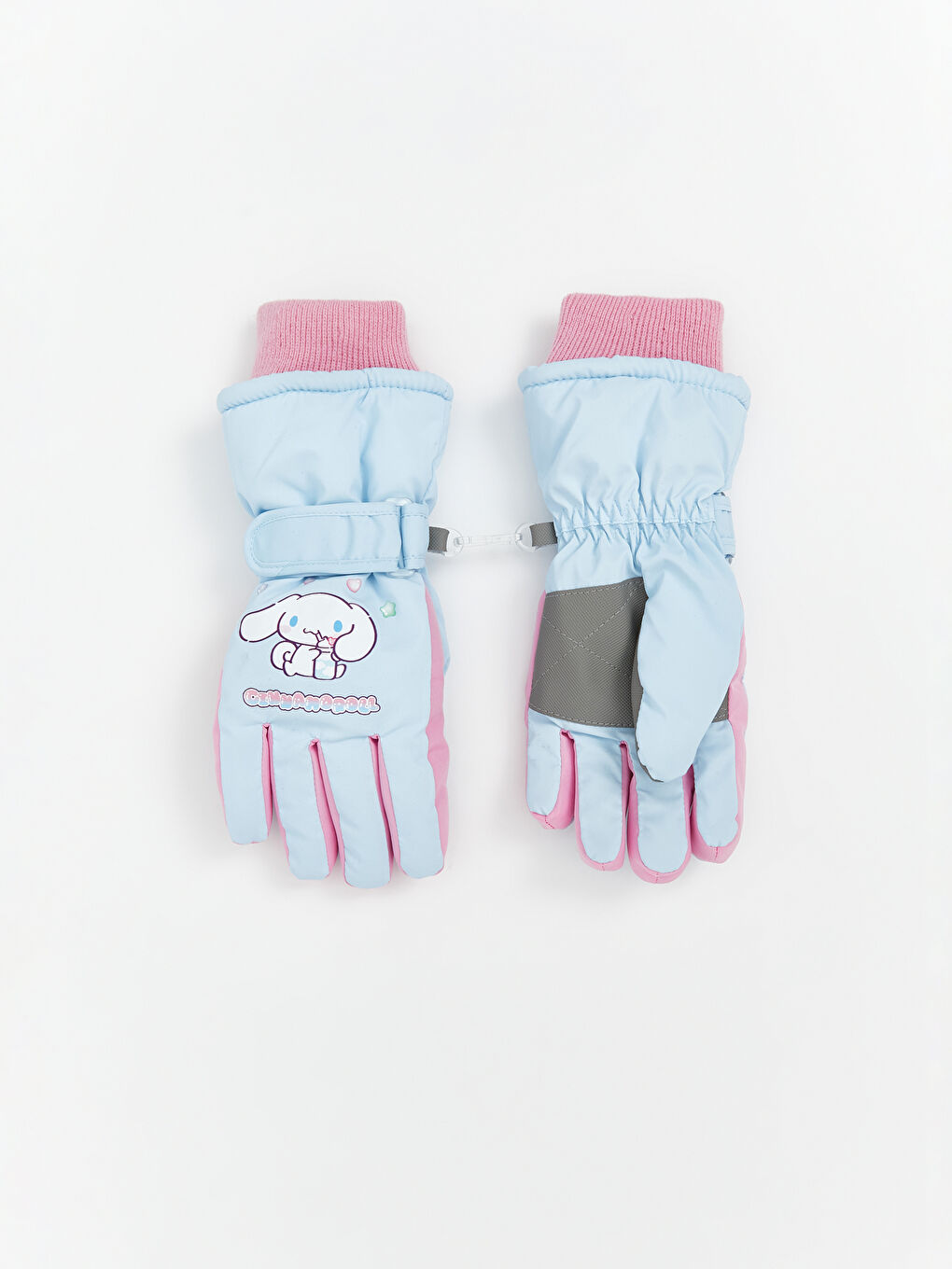 Mavi Cinnamoroll Baskılı Kız Çocuk Kar Eldiveni