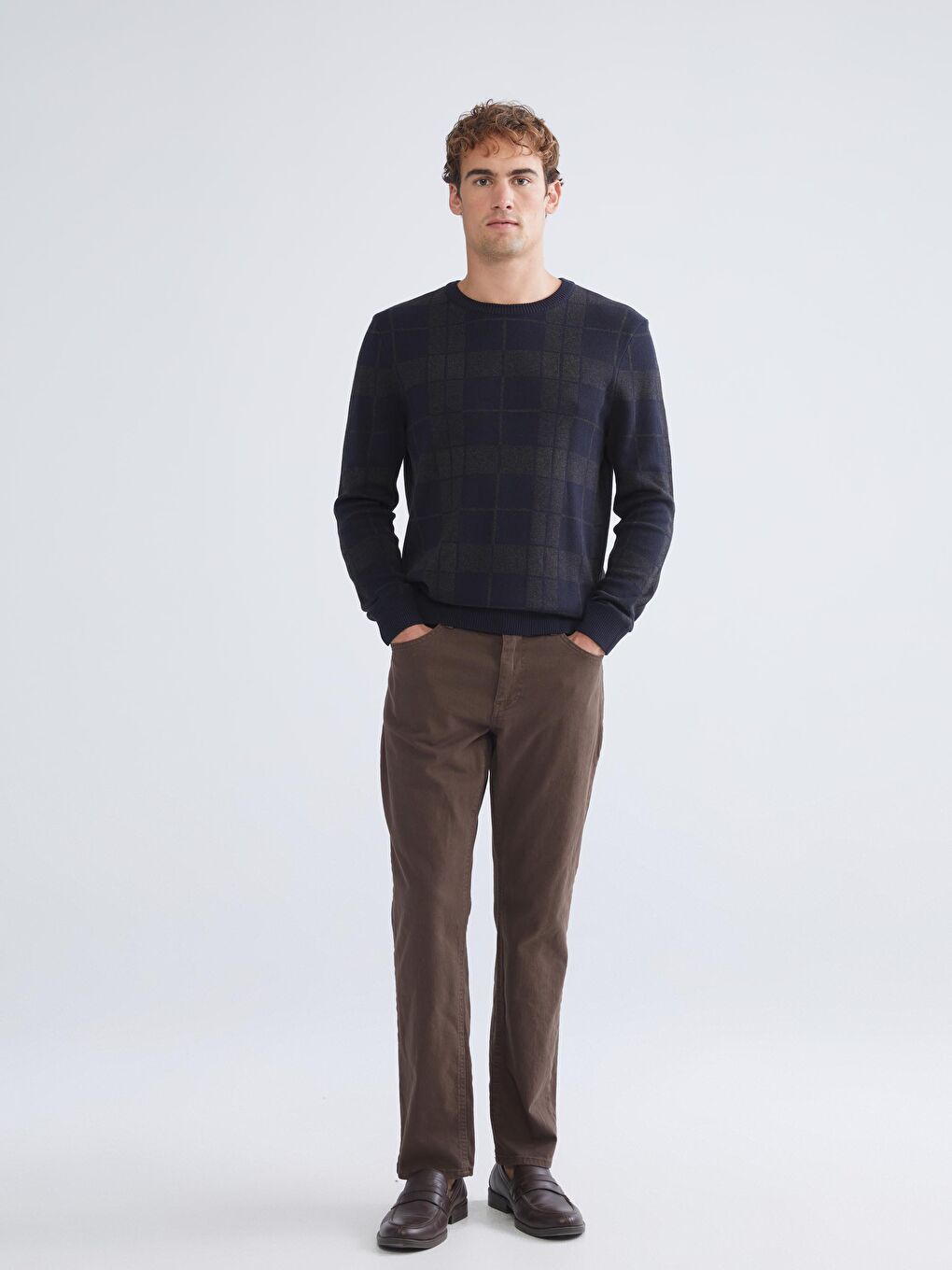 Kahverengi 779 Regular Fit Erkek Jean Pantolon