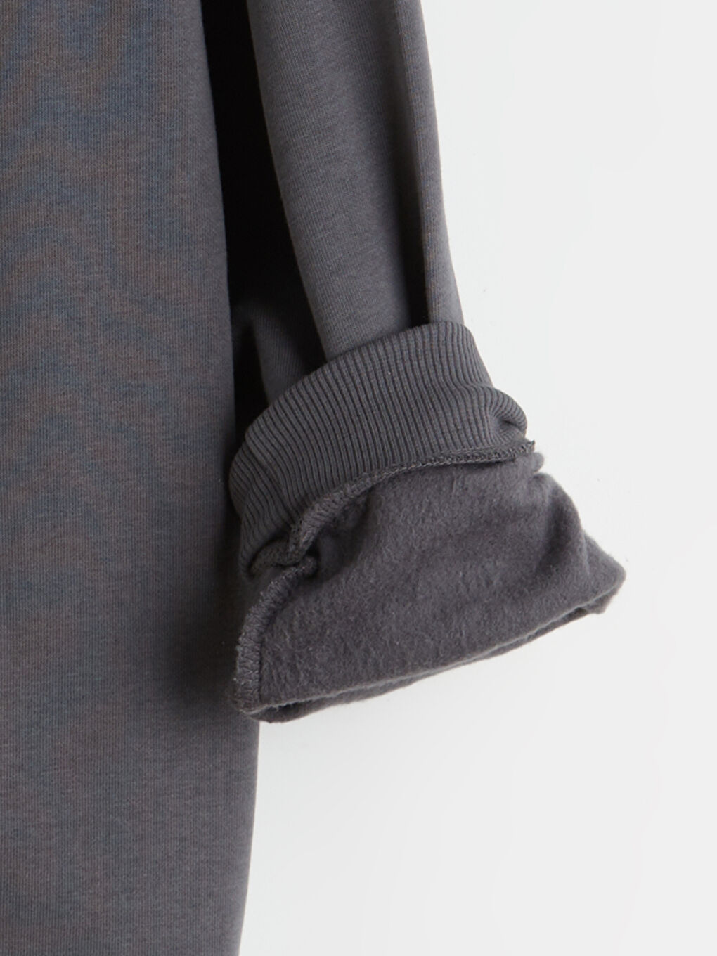 Antrasit Kapüşonlu Baskılı Erkek Çocuk Sweatshirt-4